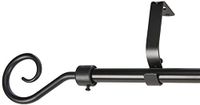GARDINIA Gordijnroede-set Hook, complete set inclusief montagemateriaal, lengte: 130-240 cm, zwart
