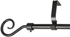 GARDINIA Gordijnroede-set Hook, complete set inclusief montagemateriaal, lengte: 130-240 cm, zwart