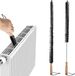Brosse de nettoyage de radiateur - 2 pièces - 60 cm