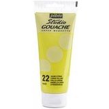 Pébéo Gouache kleur, 100 ml, tube gouache kleur, fijne kwaliteit, ideaal voor studie, 1 tube van 100 ml, citroengeel