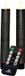 Anna's Collection LED dinerkaarsen - 2x st - antraciet grijs - 18 cm - met afstandsbediening