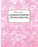 Your Girl's Composition Notebook Butterfly: Mystical Pink Butterflies