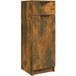 Meuble de rangement pour toilettes, armoire de salle de bain en chêne fumé 32x34x90 cm bois d'ingénierie