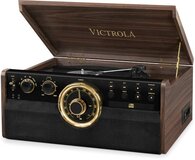 VICTROLA EMPIRE MUSIC CTR Muziek Center - Vinyl, Radio, CD, Bluetooth - Mahonie