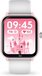 Ice-Watch ICE smart junior 3.0 Pink White 1,75 AMOLED - Rechthoekig verbonden horloge voor kinderen met siliconen band - 024297