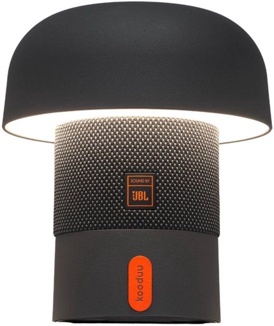 Kooduu Sensa Play Mini - Draagbare Speaker Lamp - Krachtig Geluid - Dimbaar Licht - Anthracite