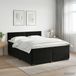 vidaXL Boxspringbed met matras Zwart 180 x 200 cm Fluweel