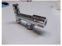 KIRCHHOFF MS Apparaatventiel Lang - Chroom - 3/8" x 3/4" - Met Terugslagklep