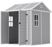 Outsunny Tuinhuis, 2,91 m², 181 x 181 x 220 cm, Tuinhuis met Zadeldak