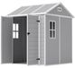 Outsunny Tuinhuis, 2,91 m², 181 x 181 x 220 cm, Tuinhuis met Zadeldak