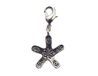 INNSPIRO NICE CHARMS metalen hanger bloem ster met karabijnhaak 17x21mm 25u, 10x15mm., Metaal, Geen edelsteen