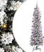vidaXL Kunstkerstboom Wit 210 cm PVC en Metaal en Plastic