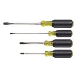 Klein Tools 85105 schroevendraaierset 4-delig, gevoerde handgreep, zwart