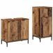 vidaXL Badkamermeubel Set 2-delig Oud Hout