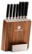 Kitano Set de couteaux bloc à couteaux - 8 pièces - 7 couteaux - Acier trempé - 2 kg - Manche ergonomique