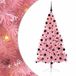 vidaXL Kunststof Voorverlichte Kerstboom met 300 LED Roze 210 cm PVC