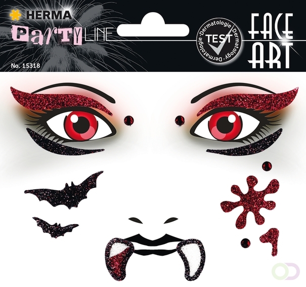 HERMA 15318 Face Art Sticker Vampire