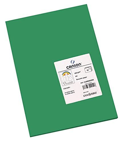 Canson Iris Vivaldi A3 185 gsm glad kleurenpapier - mosgroen (50 vellen)