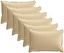 vidaXL - Taie d'oreiller - 6 pièces - BOIS - Beige - 40 x 60 cm - Polyester