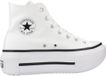 Converse Chuck Taylor All Star Lift Double Stack Sneakers Basses Femmes Blanc Textile Caoutchouc 36.5 EU