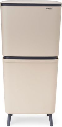 Brabantia SortUp Hi Poubelle 25 + 10 + 10 litres - Séparation des déchets - Souple Beige