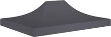 vidaXL Toit de chapiteau 270 g/m² 4x3 m anthracite