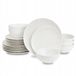 DUKA Sara Porseleinen Servies Set 18 Delig Blanc met Rozen voor 6 Personen