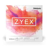 D'Addario DZ414-LL Zyex Viola C String Long Scale Light