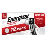 Energizer LR44 Batterijen (12 Stuks) - A76 Alkaline Knoopcellen 1,5 V