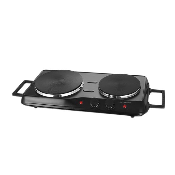 Emerio HP-114482.1 Electric Cooktop - 2 Zones - Black