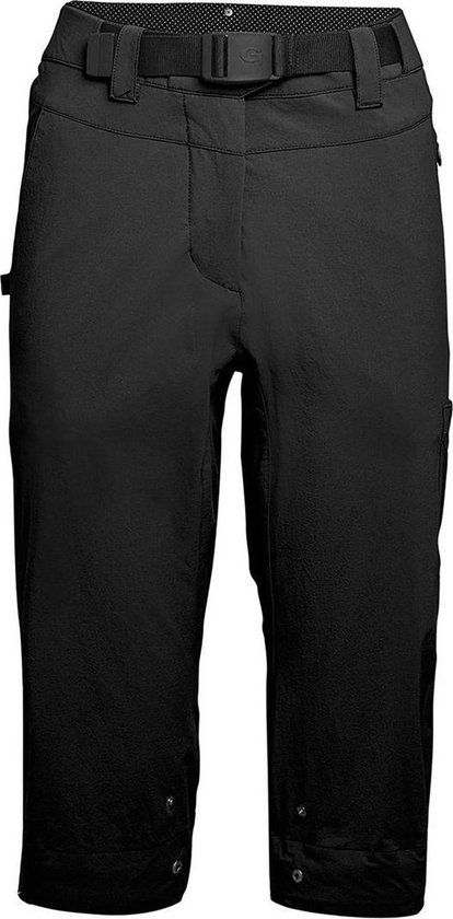 Gonso Ruth Dames Fietsbroek 3/4 - Zwart - Maat 38