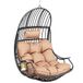 YITAHOME Hangende eierschommelstoel, rotan, 150 kg, bruin