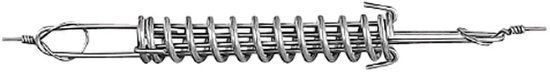 Gallagher Ressort de traction en acier inoxydable pour fil HT/EQ de 2,5 mm/2,65 mm (1)
