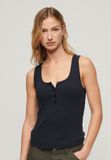 Superdry Athletic Essentials hemdtopje met knopen - Dames - Vesten