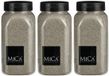 Mica Decorations decoratie zand - 3x - 650ml - lichtgrijs