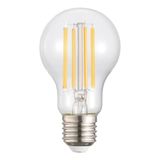 EGLO E27-ledlamp, gloeilamp 12 watt (komt overeen met 100 1521 lumen | 2700 kelvin, filament, warmwit, van helder glas, A60, Ø 6 cm