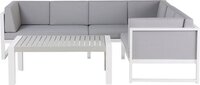 Beliani CASTELLA - Loungeset voor 6 - Grijs - Aluminium