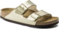 Birkenstock Arizona Vegan Birko-Flor trui, bordeauxrood, Goud