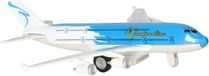 Goki Avion - 19 cm - bleu/blanc - moteur à rétraction