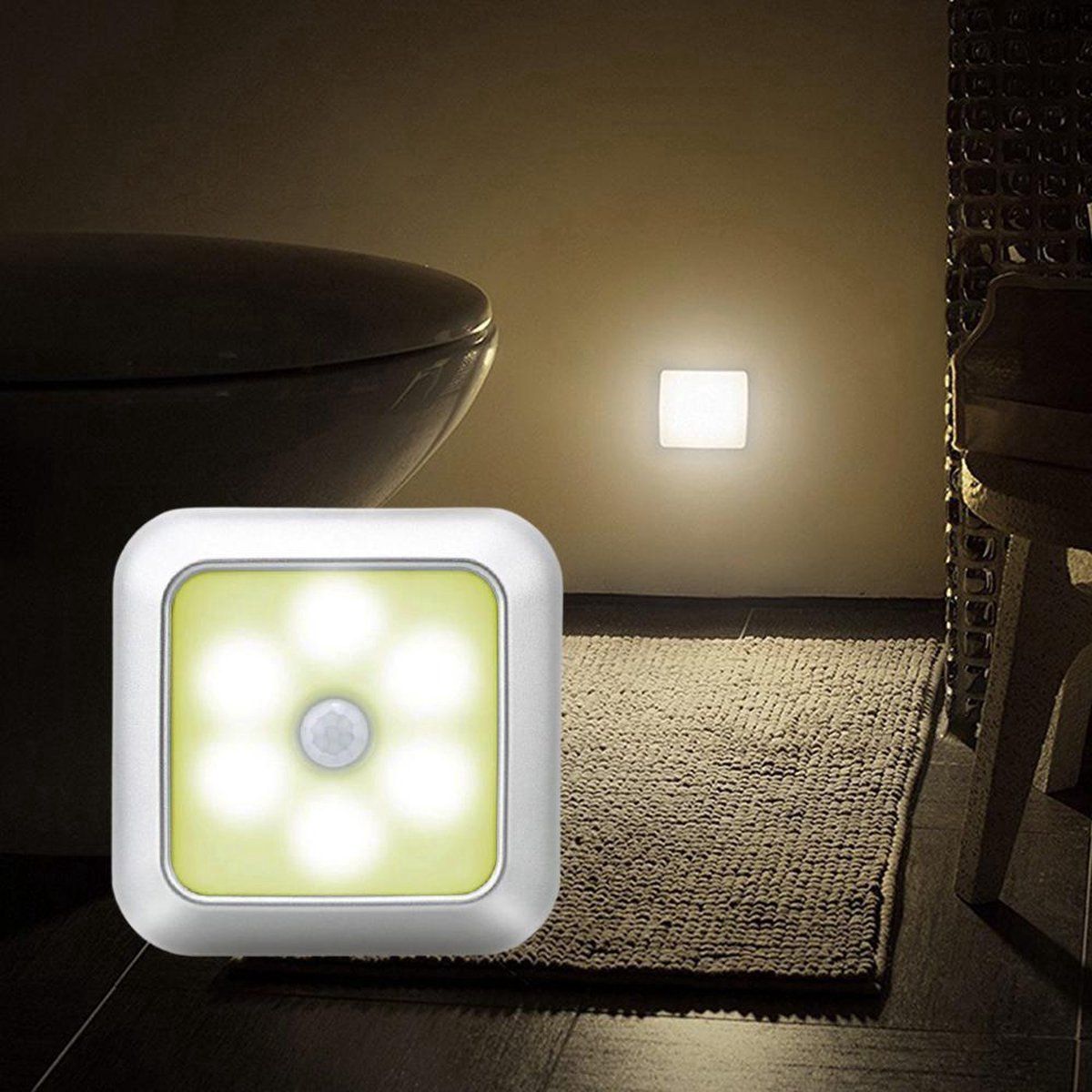 EZMarkt LED Lamp met Bewegingssensor - Warm Wit - Nachtlampje - Aluminium - 22 mm