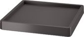 Prosperplast Plantenonderzetter - vierkant - antraciet - 30 x 30 x 6 cm - met wieltjes
