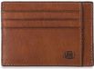 PIQUADRO Leren Kaarthouder Black Square Pocket Credit Card Pouch RFID Cuoio Bruine Veelkleurig