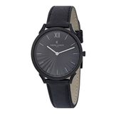 Pierre Cardin Pigalle plissée CPI.2006 Horloge - Leer - Zwart - Ø 40 mm