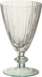 J-Line drinkglas Gestreept - glas - transparant/groen