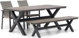 Lifestyle Garden Furniture Lifestyle Upton/Forest 180 cm dining tuinset 4-delig