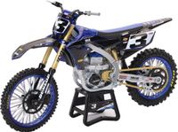 NewRay Eli Tomac Star Racing Yamaha YZF450 Replica Mini Crossmotor - 1/12 Schaalmodel Met Stickers - 58323