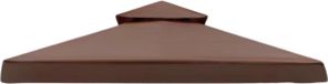 Opulence Ersatzdach Opulence tente de réception 3x3 mètre – Toit de pavillon imperméable – Marron – Tente de réception pliable – Pour extérieur et jardin
