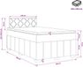 vidaXL Boxspringbed met matras, zwart, 120 x 190 cm, gestoffeerd