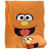 Sesamstraat Murray Face Officieel gelicenseerd Silky Touch Super Zachte Sprei Deken 152 x 127 cm
