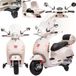 Sun Baby Vespa Elektrische Kinderscooter Wit